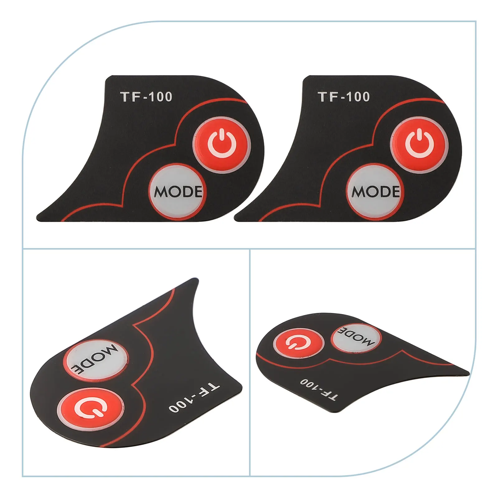 

2pcs Sticker Ebike Scooters TF100 Display Stickers For Kugoo TF100 Display ABS Black 10g Electric Scooter Accessories