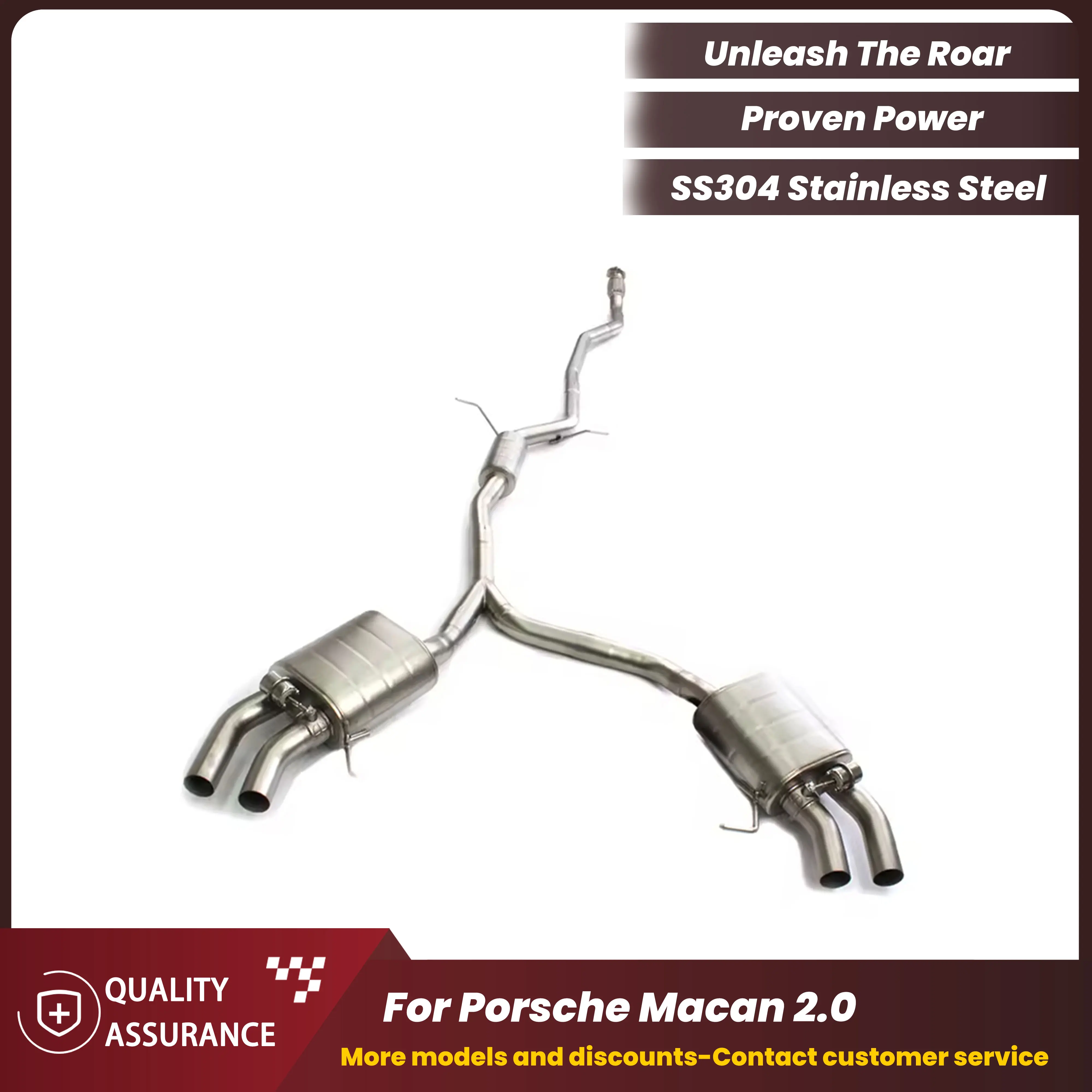 

ECCF Valvetronic Catback Exhaust For Porsche Macan 2.0T Aggressive Exhaust Sound Performance Upgrade Easy Installation