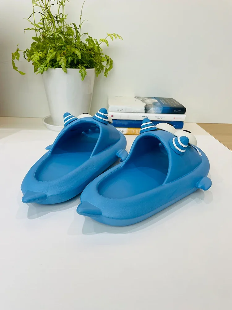 ZUOFU Unisex 3D Cartoon Monster EVA-Slipper für Frühling und Sommer, rutschfest, leicht, für drinnen und draußen, Badezimmer, Hausschuhe – Detail 4