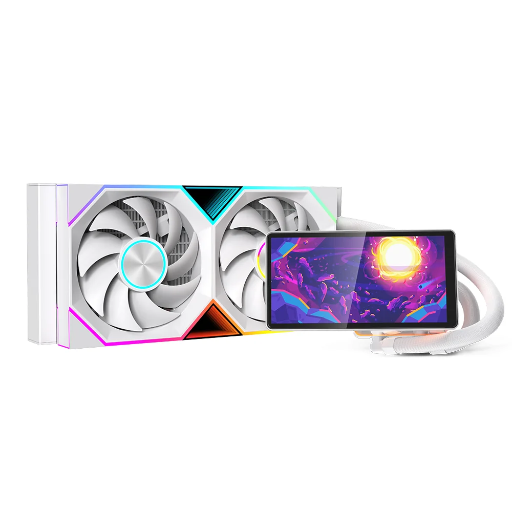Jungle Leopard Proflow 240 水冷CPUクーラー Jungle Leopard Pro Flow 240 ARGB All-In-One LCD SCREEN AIO LIQUID