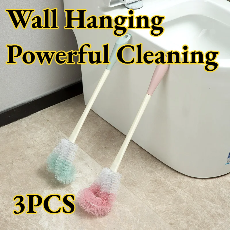 

Toilet Brush Household Bathroom Powerful Cleaning Tools Wall Mounted Simple Fresh Convenience No Dead Angle Splash Proof Modern
