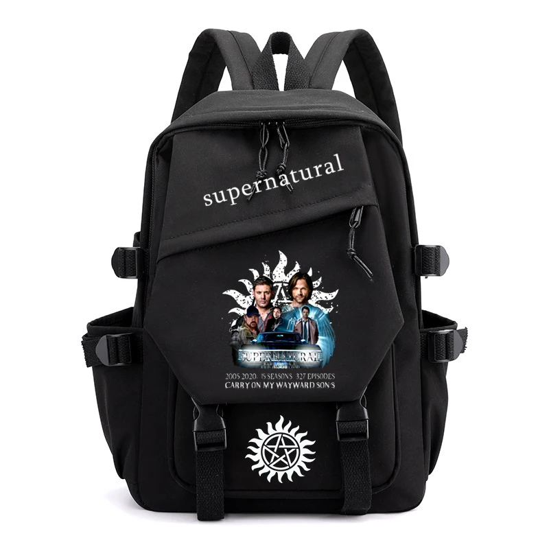 

TV Supernatural Backpacks for School Boys Girls Large Capacity Fashion Students Bagpack Tv Series Cartoon Children School Bag