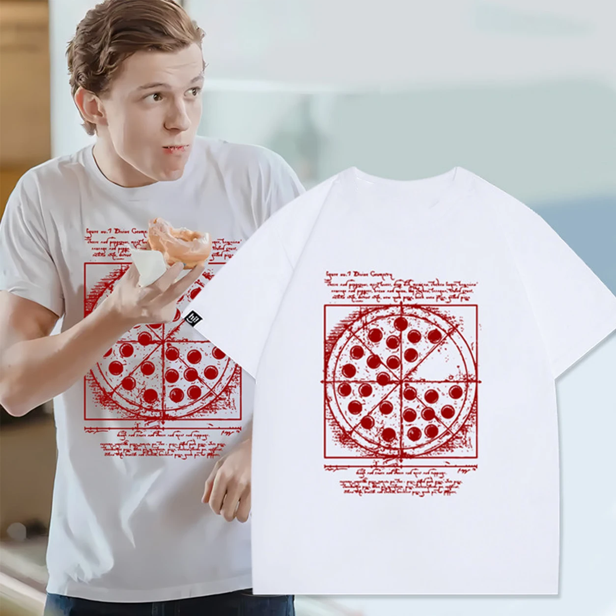 Tom Holland Same Style Streetwear T-Shirt 2026 Men Summer Camping & Hiking Top Short Sleeve Casual Fans Apparel Hot Sale