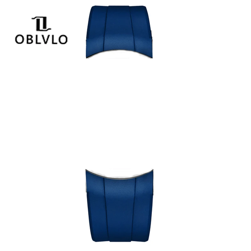 OBLVLO Original Rubber Watch Strap for Interstellar OBL-BLM Interstellar 1 OBL-BLM-TRISOME