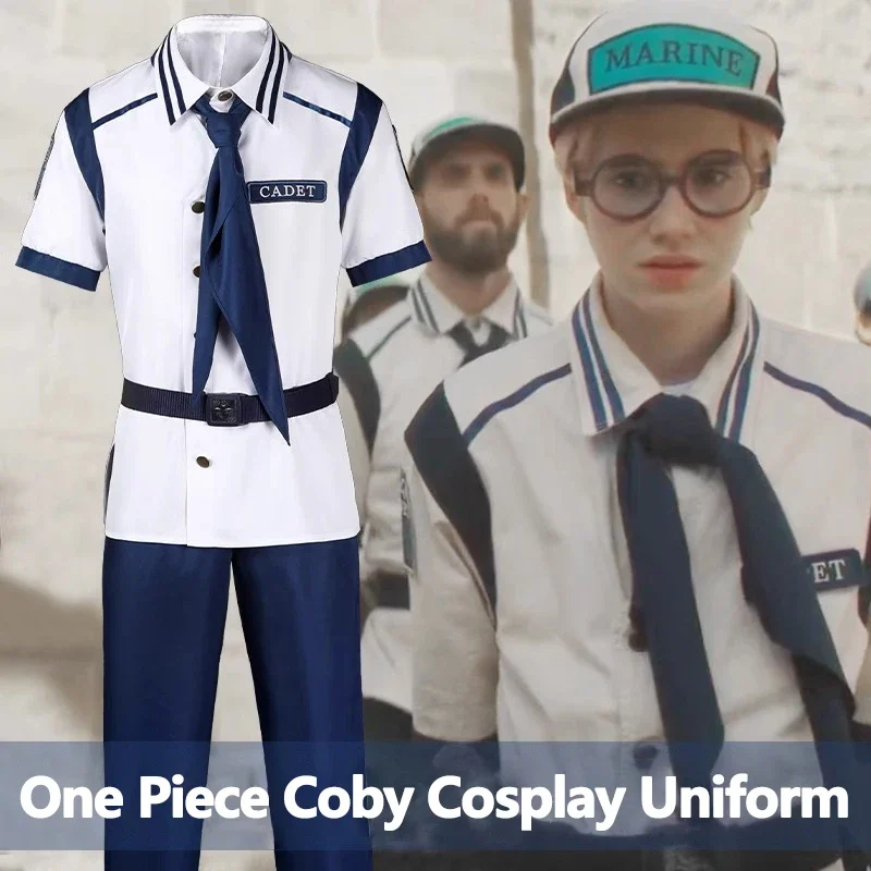 

Coby Cosplay Costumes Navy Unifrom Anime Role Play T-shirt Outfits Halloween Carnival Suit For Men Women