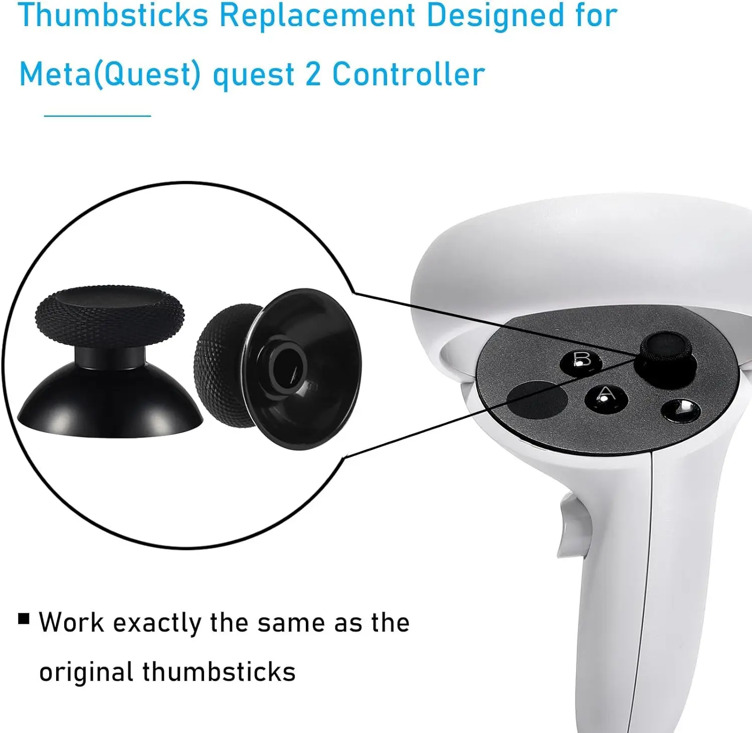 VR Joystick Thumbstick Replacement Kit For Meta Quest 2 Quest 3