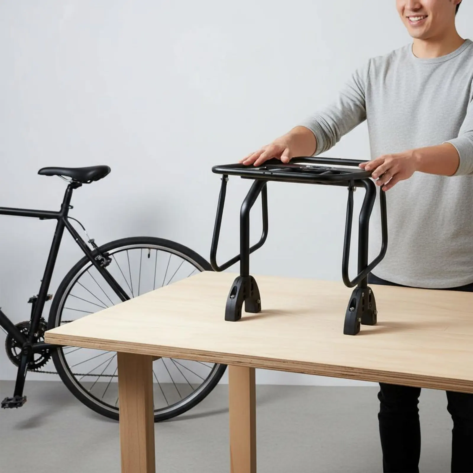 

Quick Release Cycle Luggage Rack Sturdy Duty Seatpost Mount Bike Rack Quick Release Luggage Carrier 30kg Load Capacity Sturdy