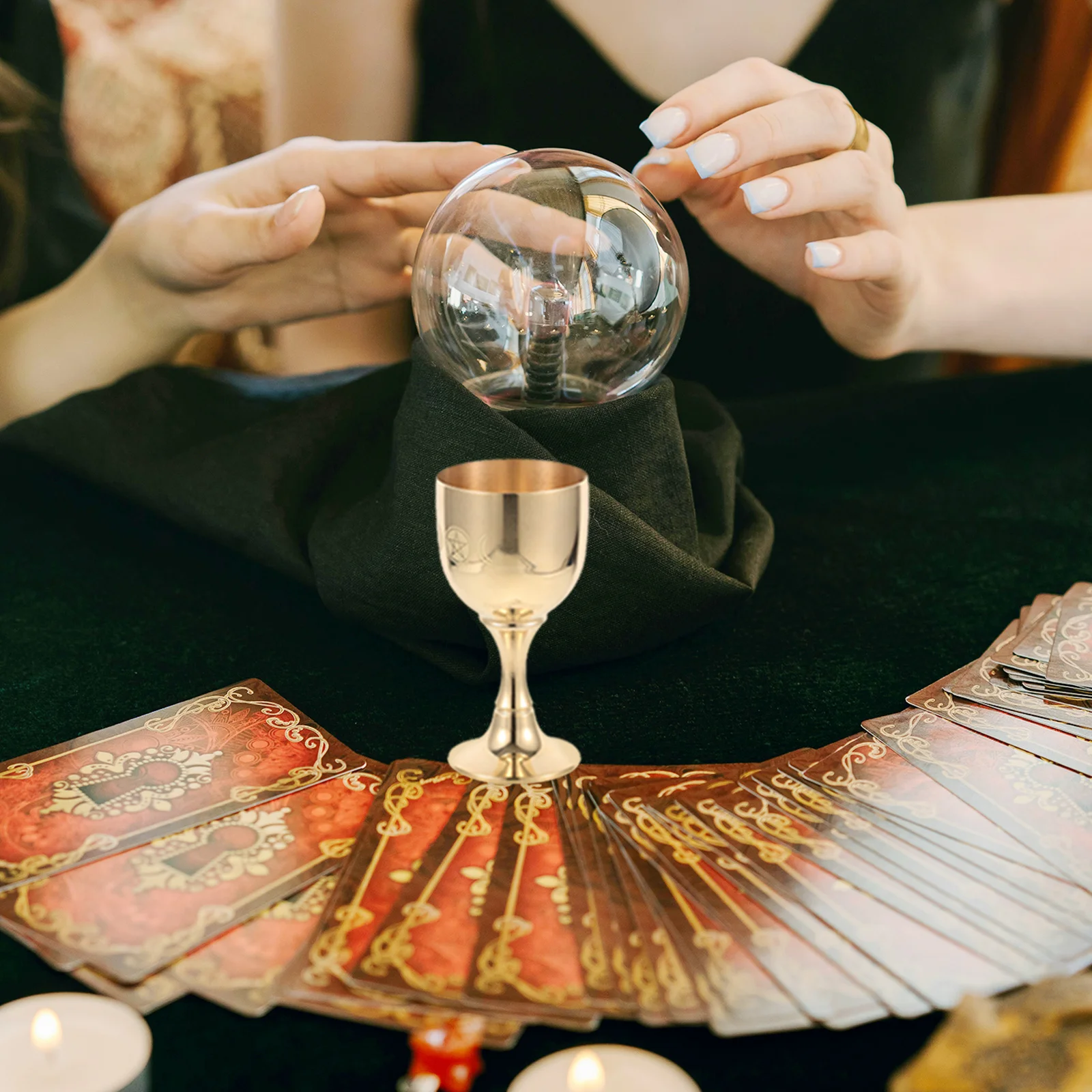 

Brass Altar Cup Vintage Pentagram Design Multi-Use Holy Water Cup Baptism Offering Church Decorative Brass Goblet