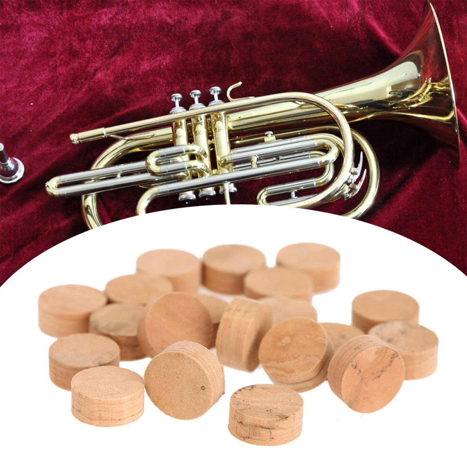 Trompete Zubehör 9,5mm Trompete Posaune Reparatur Kork Pads Teile Musikinstrument Zubehör Reparatur Kork Pads