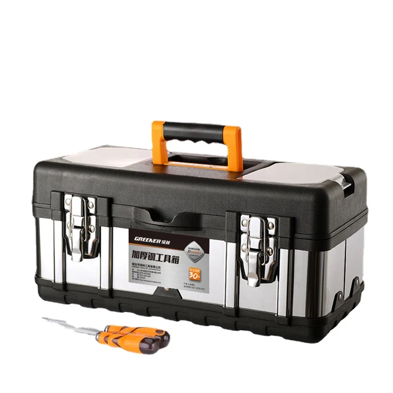 

Yy Stainless Steel Toolbox Home Use Set Industrial Grade Portable Electrician Storage Box