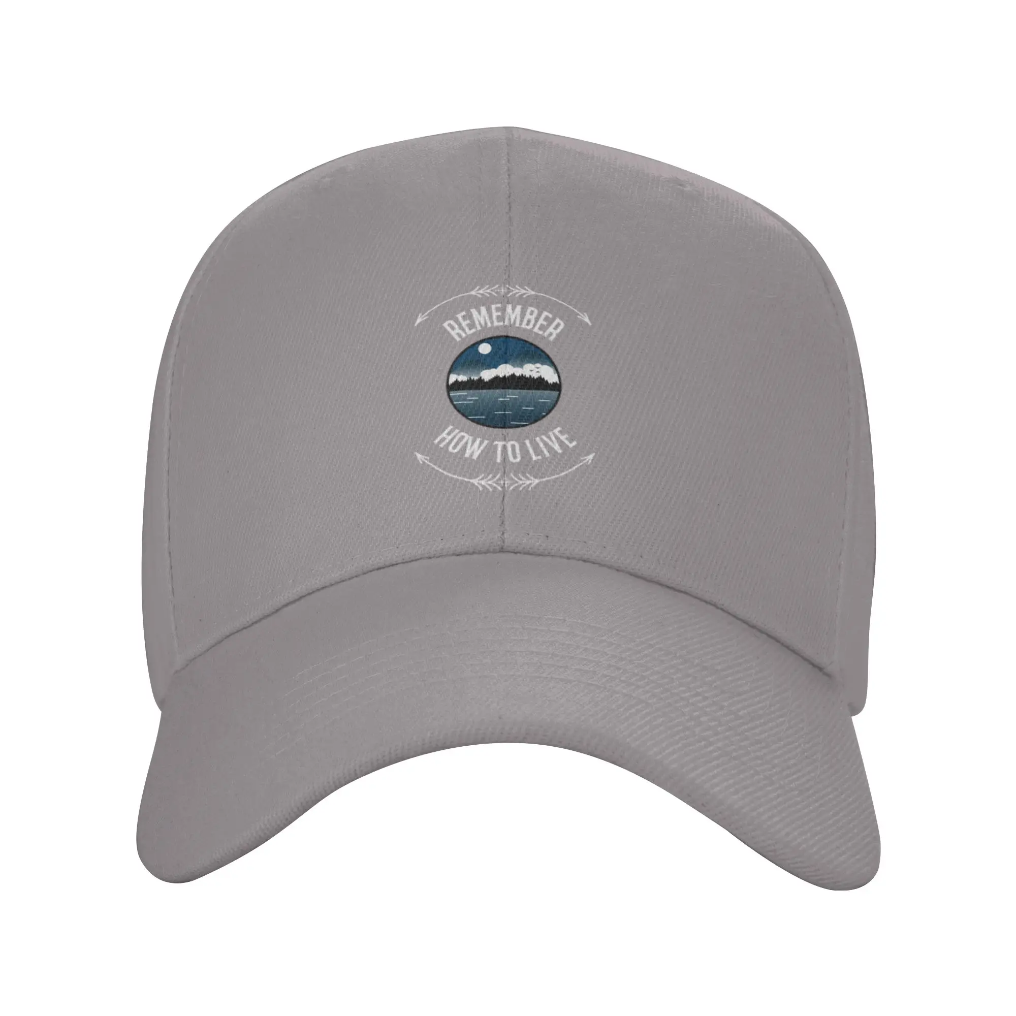 Hot Sale Remember How To Live Outdoor Weekend Baseball Cap  Breathable Fabric Sun Visor Hat  Sunshade Activity Sun Visor Hat