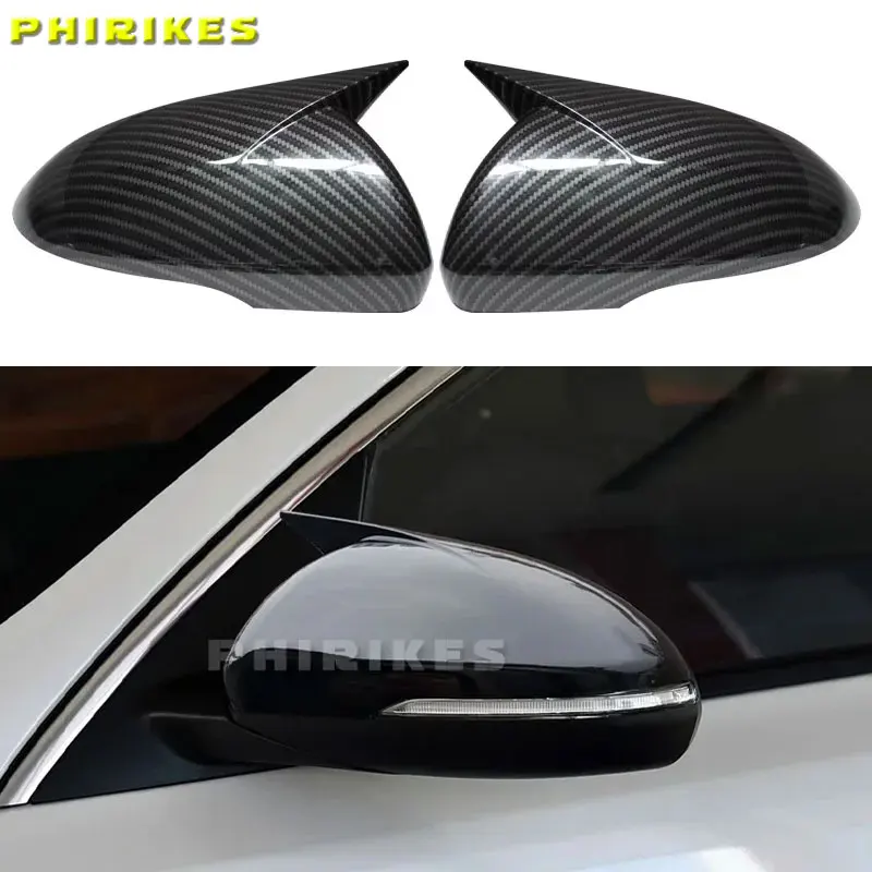 

2x Mirror Cover For Kia K5 2016-2019 M Look Rear Mirror Cap Car Side Rearview Carbon Black Mirror Cap Lid Shell Add On