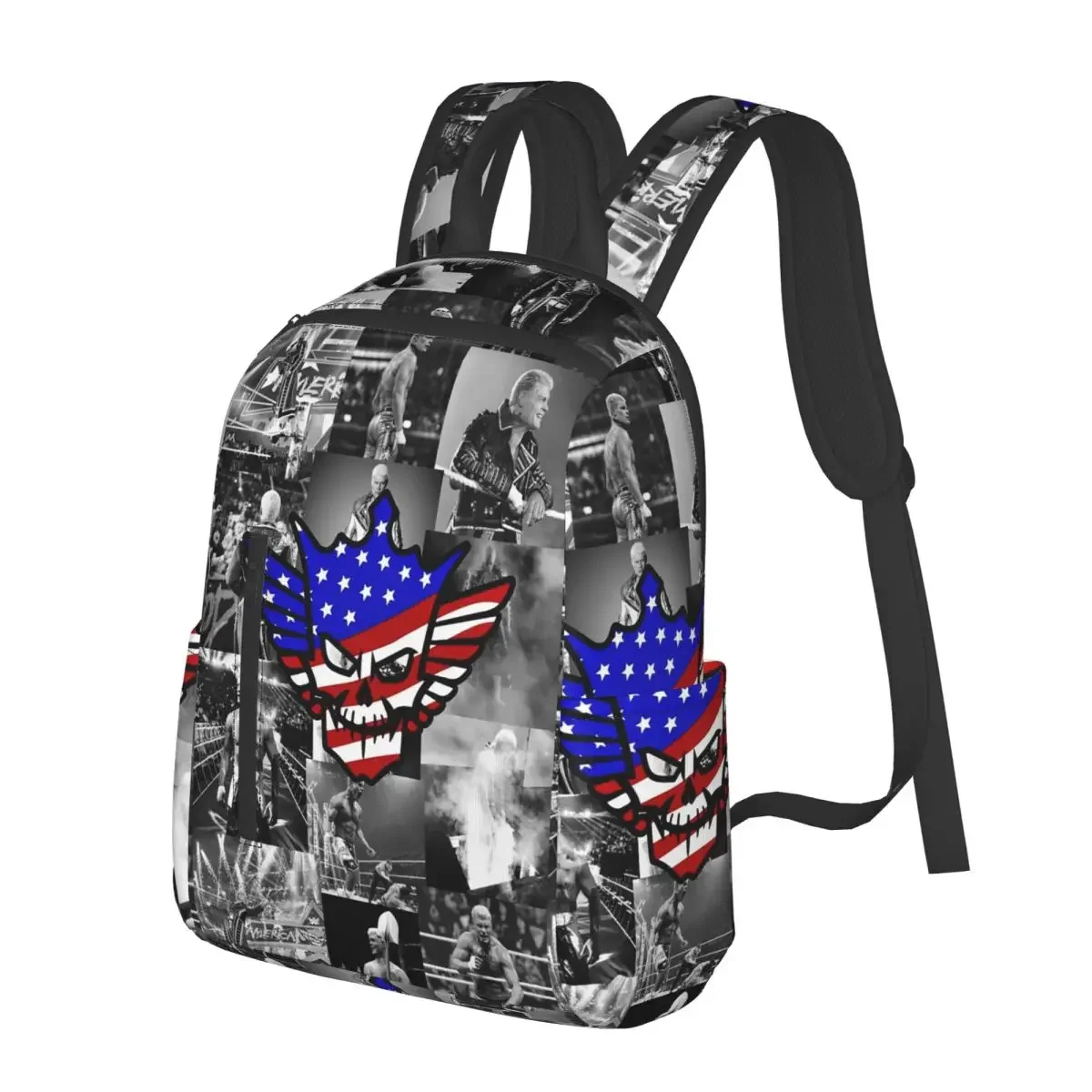

In The Ring Cody Rhodes American Nightmare Student Backpack Travel Daypack for Men Women Fashion Bookbag Shoulder Bags
