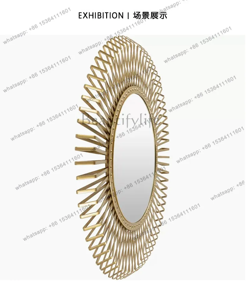 YJ Advanced painting room mirror living room French feeling hanging painting bedroom background wall desktop decorative painting