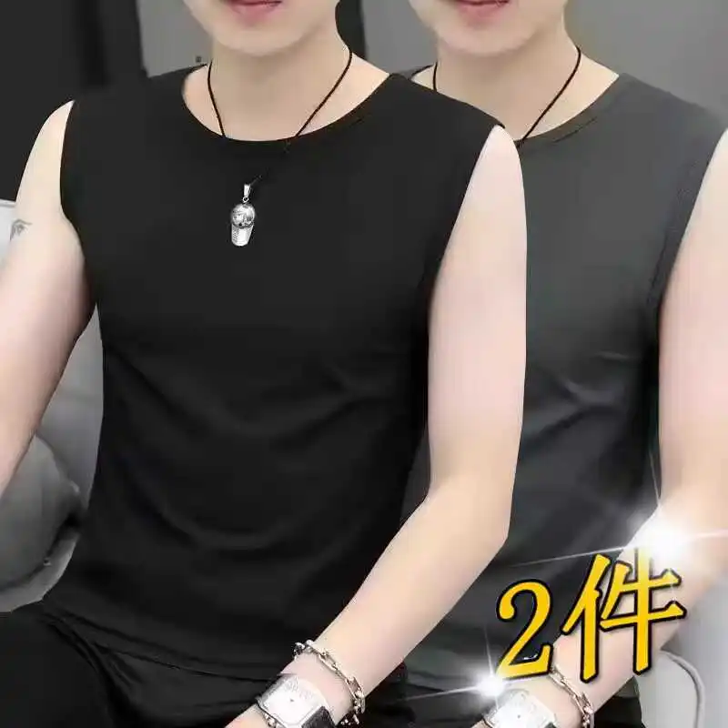 

Круглый жилет из чистого хлопка Ne Ice Silk, облегающий жилет для мужчин, дышащий летний жилет для фитнеса, защита от солнца, ort Sle