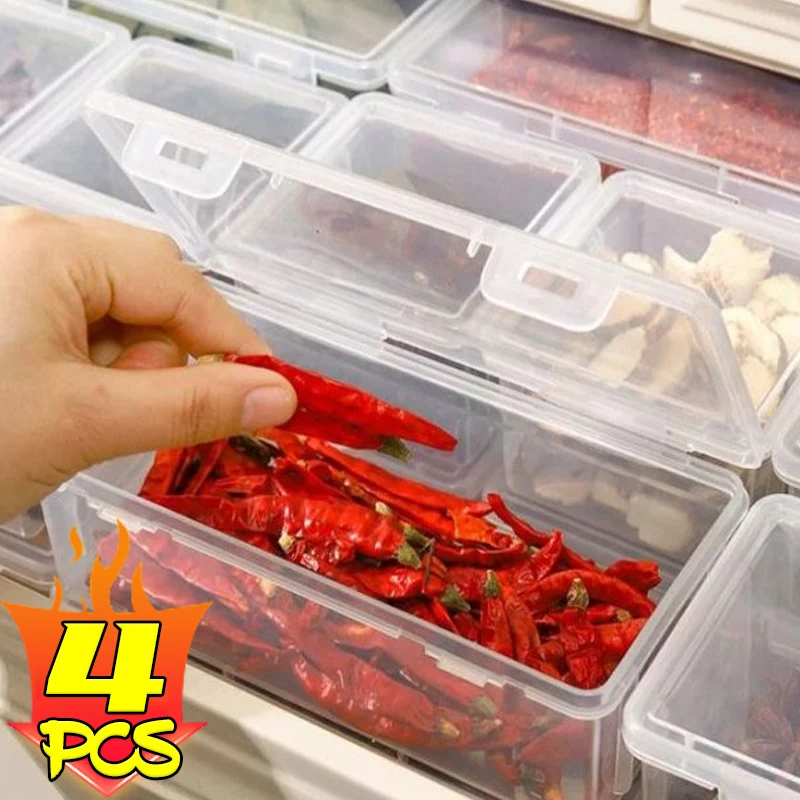 

Прямоугольная коробка для хранения в холодильнике, органайзер для кабеля для передачи данных, коробки для упаковки фруктов и специй, мини-квадратный чехол, еда, свежая четкая