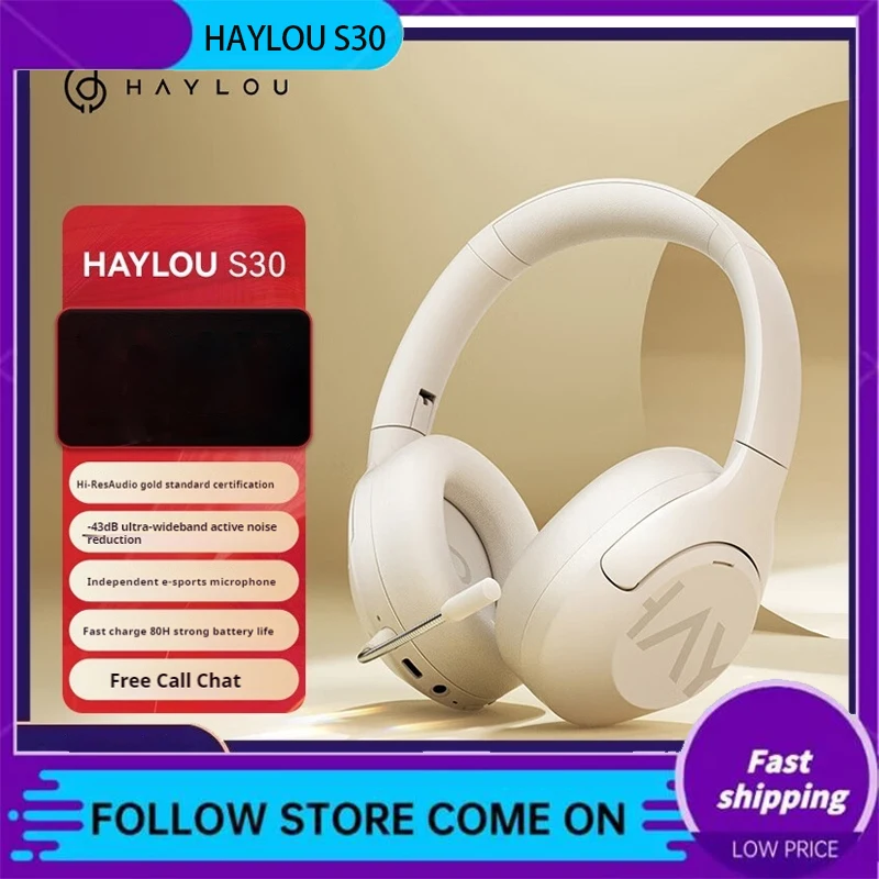 

Haylou S30 Headphones With Active Noise Reduction For Sports Learning Bluetooth 5.4 Esports Games And Headphones For Gift