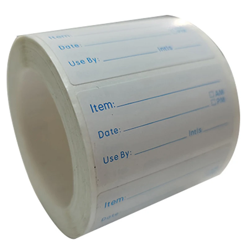 【M】500Pcs Kitchen Stickers for Refrigerator & Freezer Food Storage Labels Date Content Markers Easy-to-Apply Durable Labels