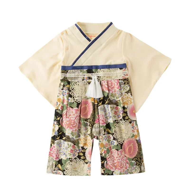 Baby Girl Boys Japanese Cherry Print Kimono Clothes Baby Japanese Clothing Baby Girl Outfit Kimono Japan Clothes