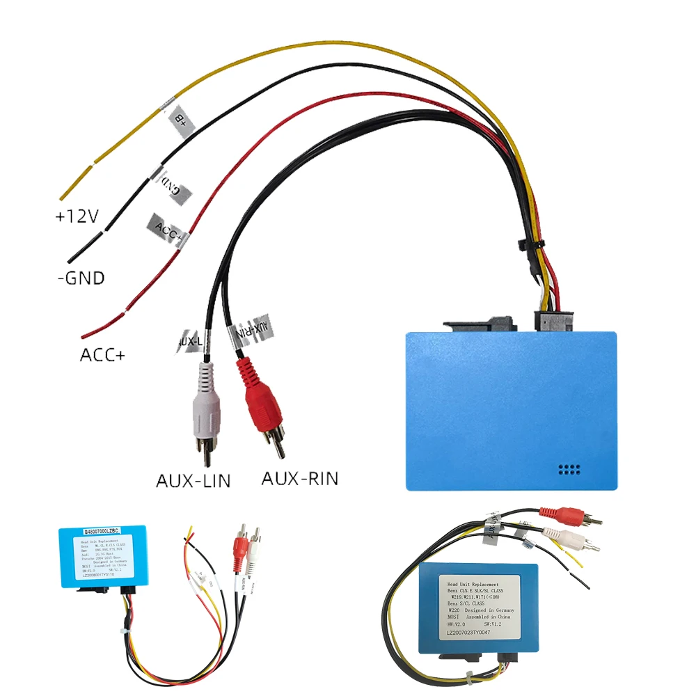 

iorigin Optic Amplifier Fiber-Optic Decoder Box For BENZ E/Cls/Clk/Class W211 w219 W171 W220 W230 W215 W209 B200 W203 Car Aux