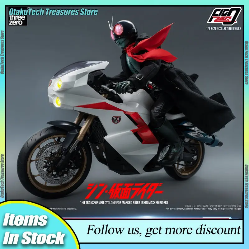 

Оригинальная фигурка Threezero Kamen Rider 1/6: Маскированный Райдер №1 и №0 ‌ ‌ Подвижная фигурка мотоцикла Cyclone 30 см, коллекционная модель, подарок