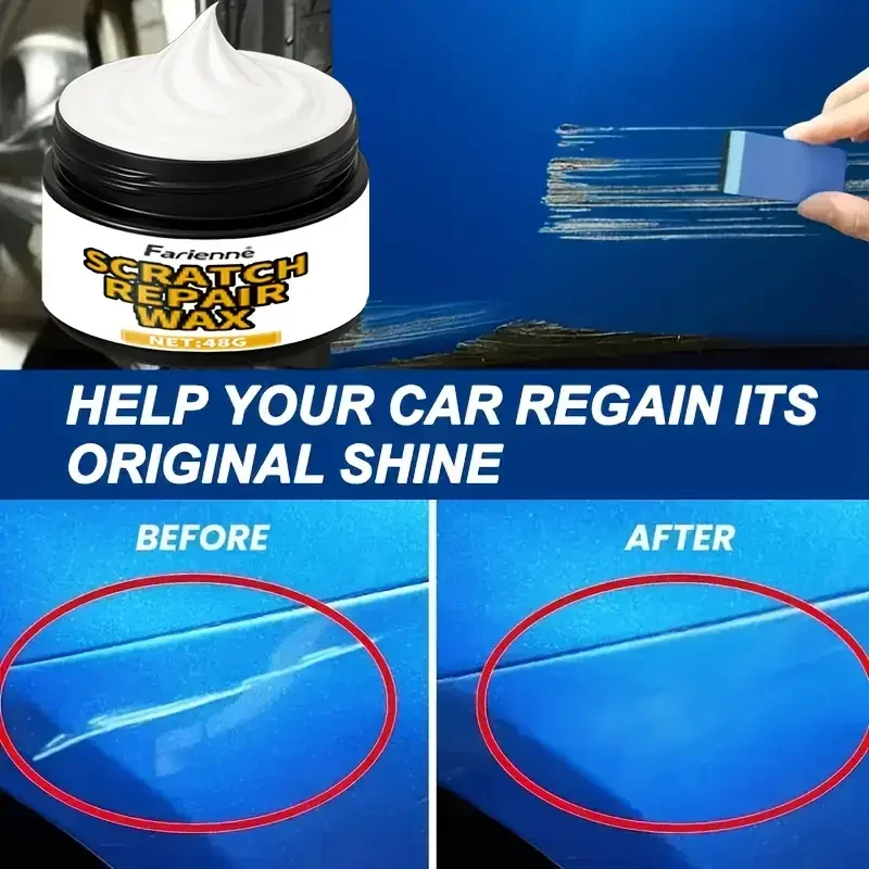 

Farienne 48 г Nano Car Scratch Repair Wax - средство для глубокого удаления царапин, восстановитель краски, защитный блеск, полировальная паста для автомобиля