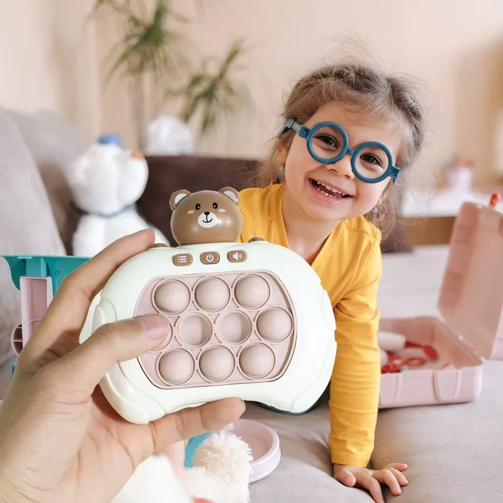 Interactive Whack-A-Mole Game for Kid Fast-Paced Logic Training Toy with Stress Relief Button Educational Speed Challenge Age 3+