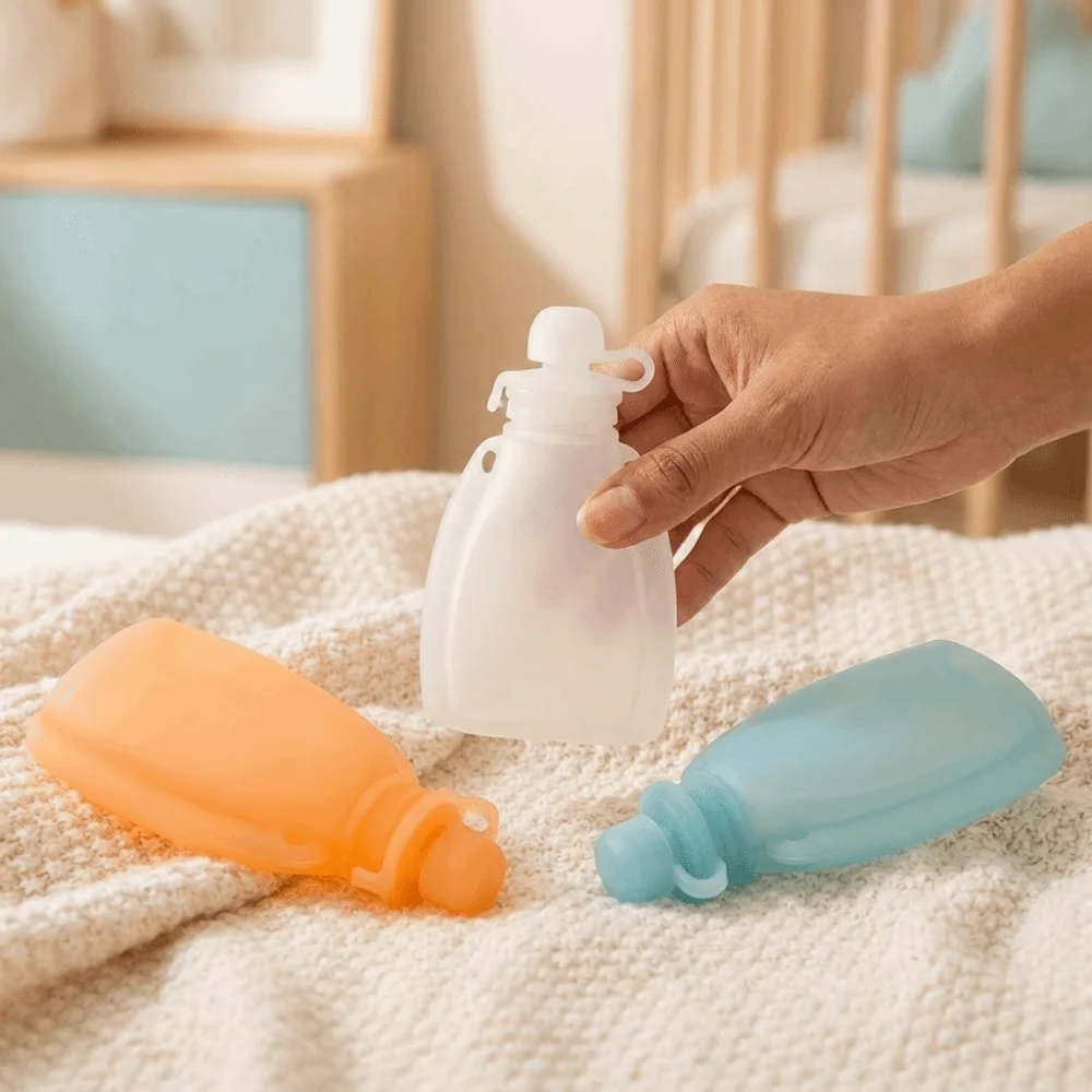saco-de-comida-para-bebes-sem-bpa-120ml-alimentador-de-silicone-de-grau-alimenticio-facil-de-armazenar-e-portatil
