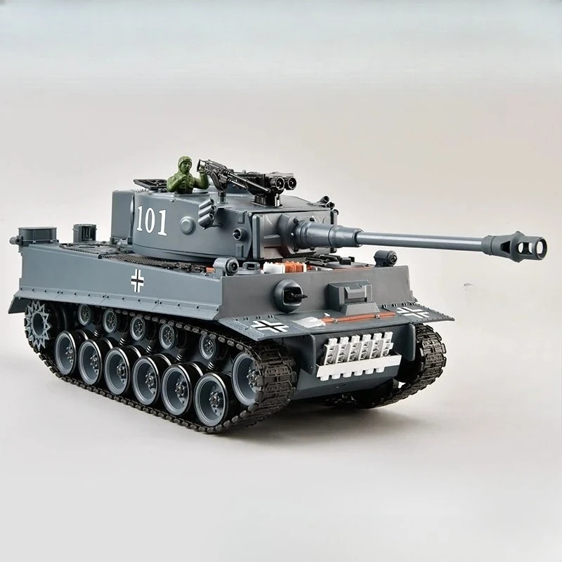 Alloy rc tank Shooting bullet with recoil spray fog with led light Remote Control tank usb charge kids birthday gift