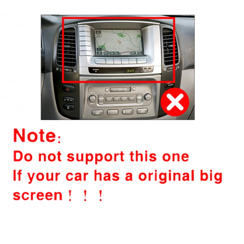 Car Radio Android 16 Screen GPS For Toyota Land Cruiser 100 LC100 Lexus LX470 2002- 2007 Multimedia Video GPS Navigation Player