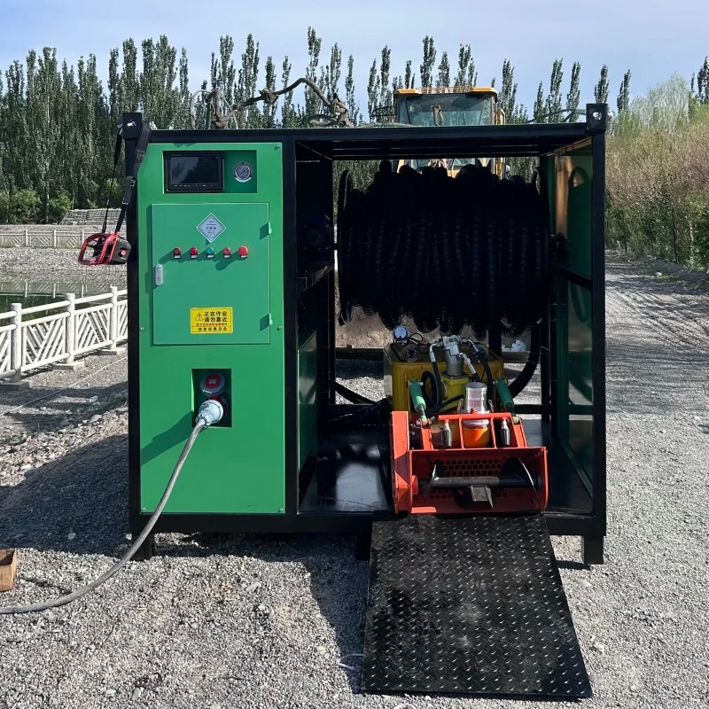 Underwater 50m Depth Fish Pond Sludge Remote Control Industrial Crawler Submersible Dredge Robot