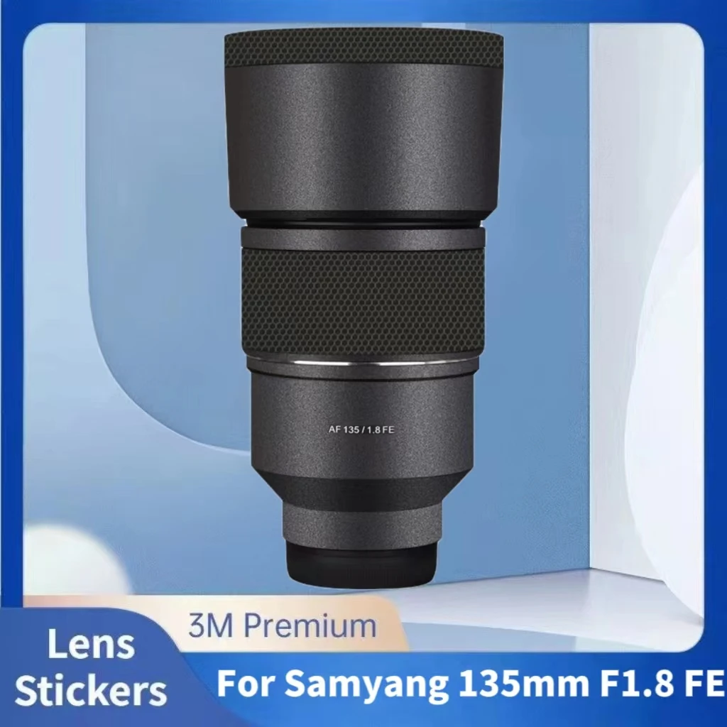 For Samyang 135 F1.8 FE Decal Skin Vinyl Wrap Film Lens Protective Sticker Protector Coat AF 135mm 1.8 F/1.8 For Sony Mount