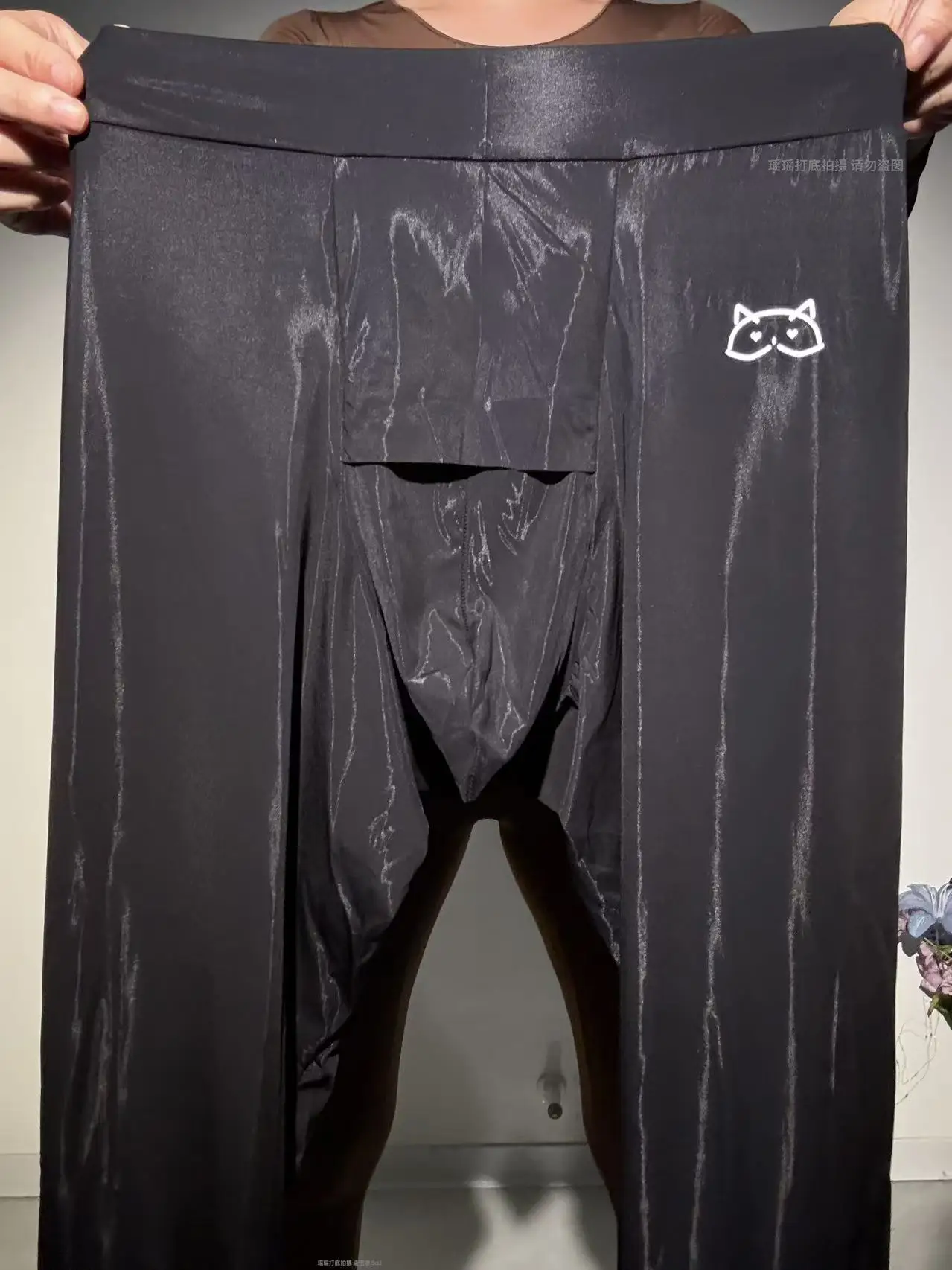 سراويل ضيقة مريحة ثلاثية الأبعاد قابلة للتنفس للرجال، سراويل مرنة للغاية، سراويل ضغط مرنة للرياضة واللياقة البدنية #5