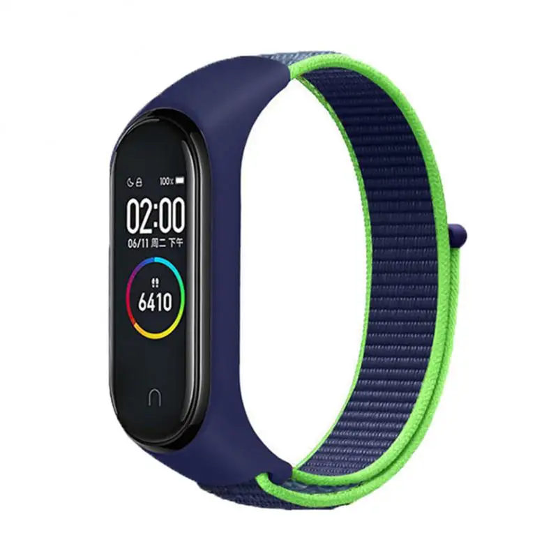 Correa de repuesto de nailon para XiaoMi Mi Band 3, 4, 5, 6, pulsera deportiva elástica ajustable