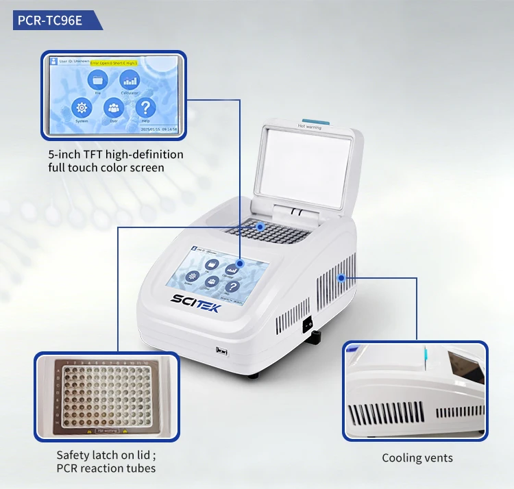 COOFULL SCITEK  Thermal Cycler Test Machine Economical PCR Analysis for Gene Amplification Clinical Analytical Instruments