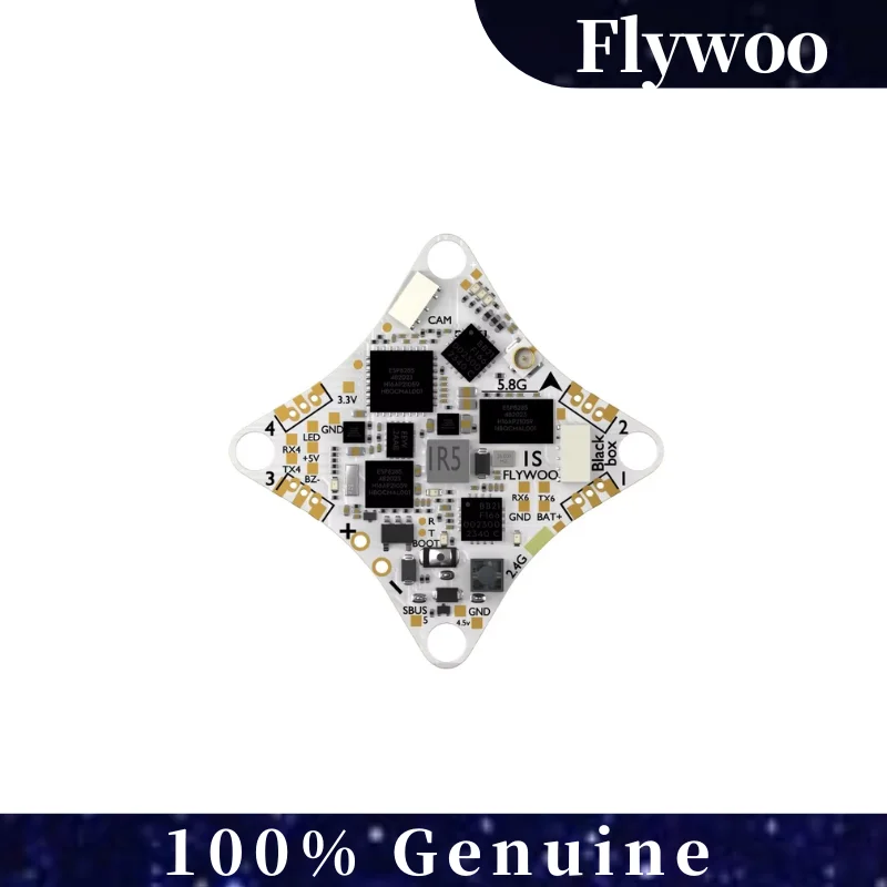 

Flywoo GOKU F405 ERVT 1S 5A 5-in-1 AIO FC, Integrated 400mW ELRS VTX for Ultra-Low Latency FPV Acro Racing Drone