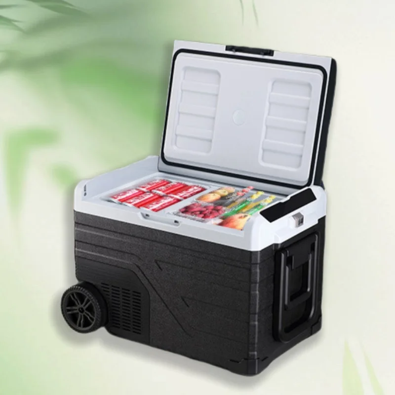 

45L Portable Compressor Small Refrigerator 24V Dual Temperature Control for Home or Car Outdoor Use Versatile Ice Maker