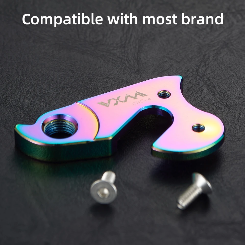 Universal MTB Road Bicycle Hanger,Bike Alloy Rear Derailleur Part, Racing Cycling Mountain Frame Gear Rainbow Tail Hook Parts