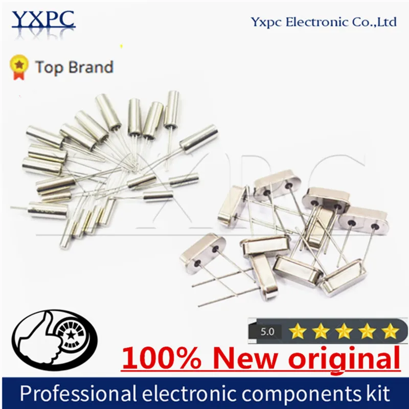 10PCS 4Mhz 6Mhz 8Mhz 12Mhz 16Mhz 20Mhz 24Mhz 32.768K 32.768K Quartz Crystal Resonator Passive Oscillator HC-49S 8.000MHZ 2x6 3x8