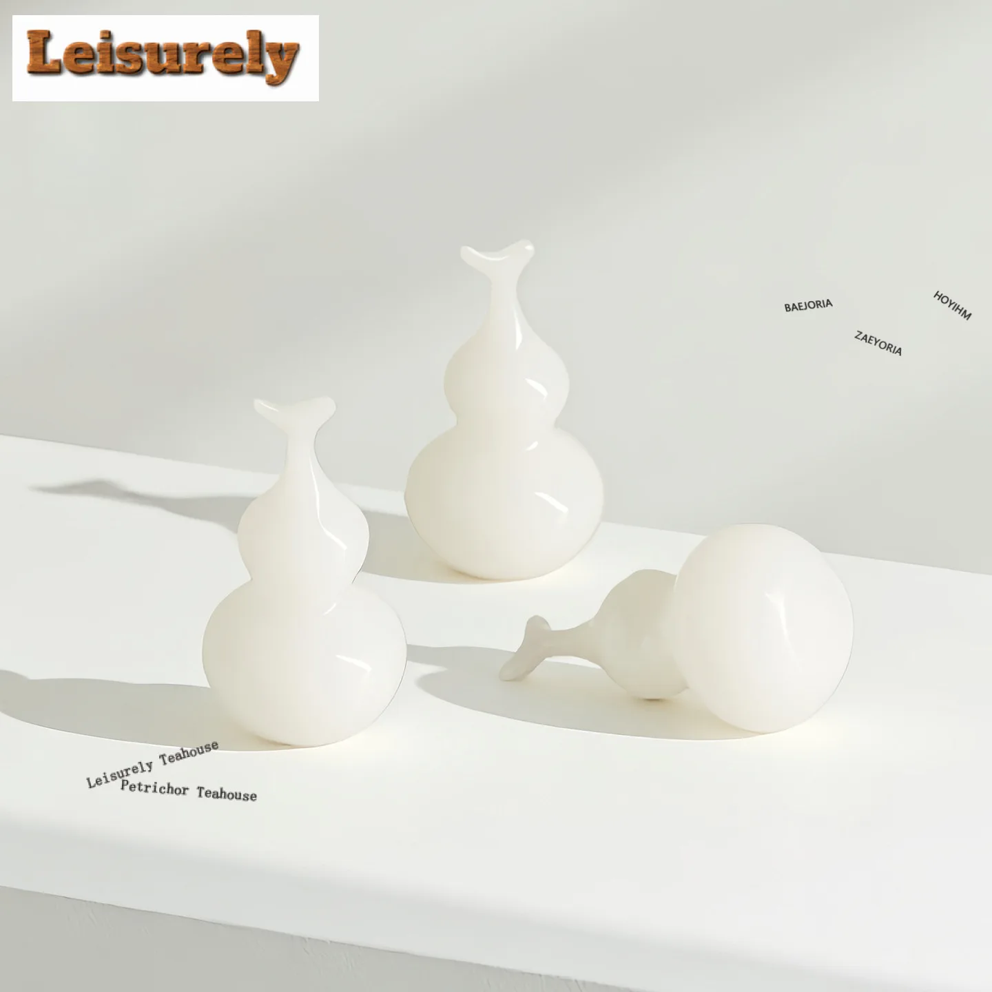 Jade Ice Species Mutton Fat Jade Gourd Tea Pet Zen Tea Games Tea Figurine Play Toys Tea Statue Ornaments Accessories Decoration
