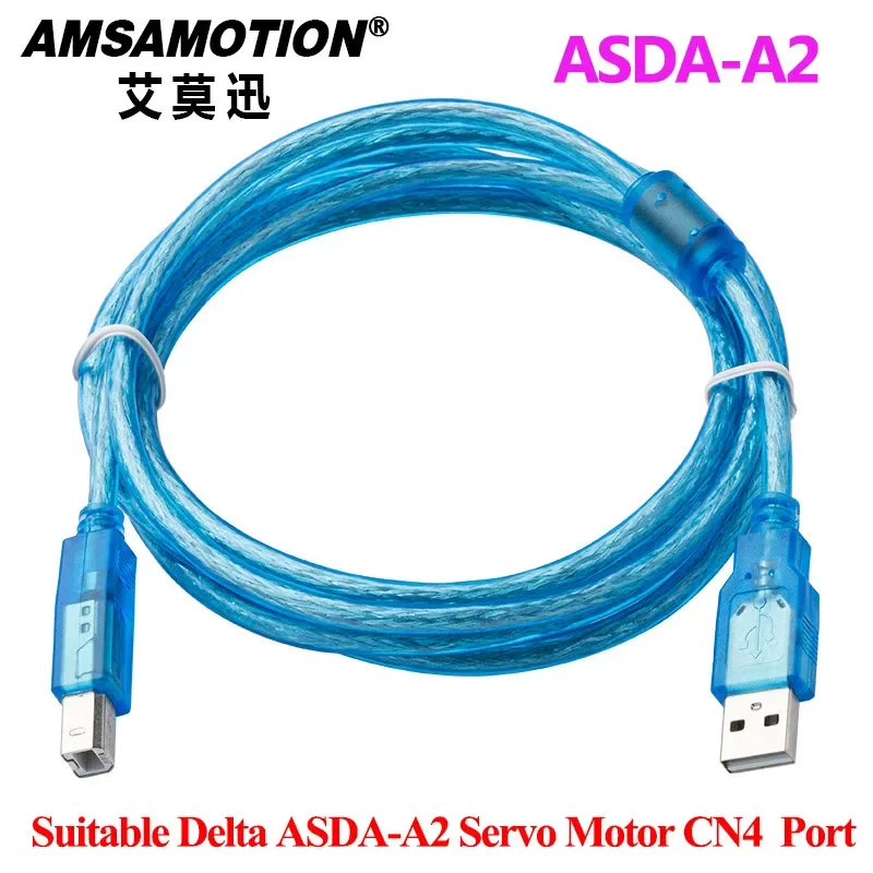 ASDA-B2 AB Suitable For Delta A2 Servo Drive CN3 Connect PC Communication Programming Cable ASD-CNUS0A08 A3 B3 E3-E