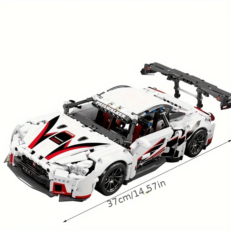 1209pcs Building Blocks Compatible Concept White Sports Car Super Racing Building Blocks Brick Model Gift