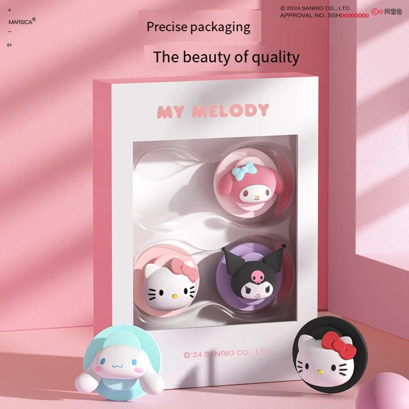 Sanrio Car Hook Hello Kitty Kuromi Front Passenger Car Adhesive Hook Office Multi-Functional Adhesive Hook Mini Cute Small Hook view 4