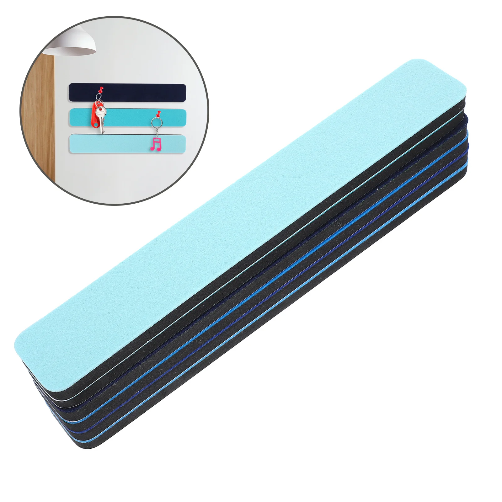 

6Pcs Bulletin Board Strips Felt Self-Adhesive Pin Board for Home Classroom Office Decor Pinboard Classroom Pin Boards