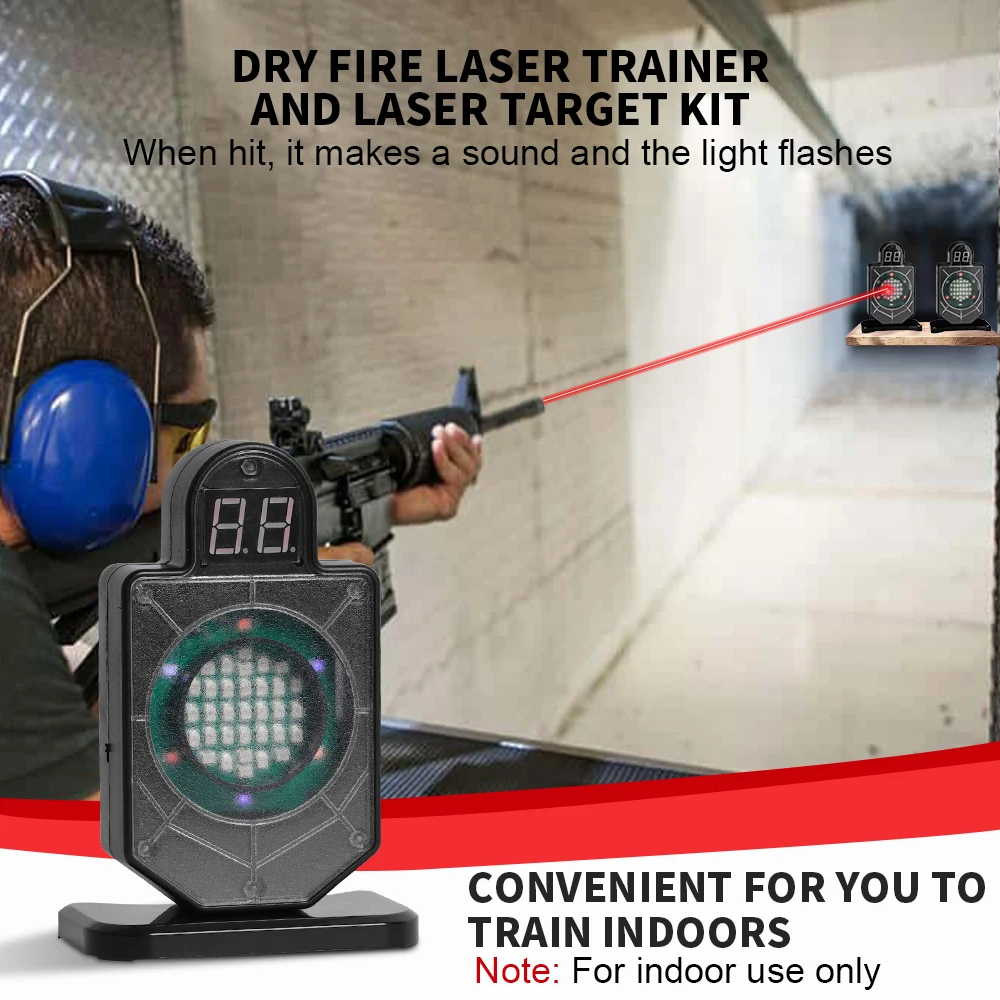 

Infrared Electronic Scoring Laser Target Fire Laser Training Target Outdoor Counting Color Sensitive Training Toy Giftcj