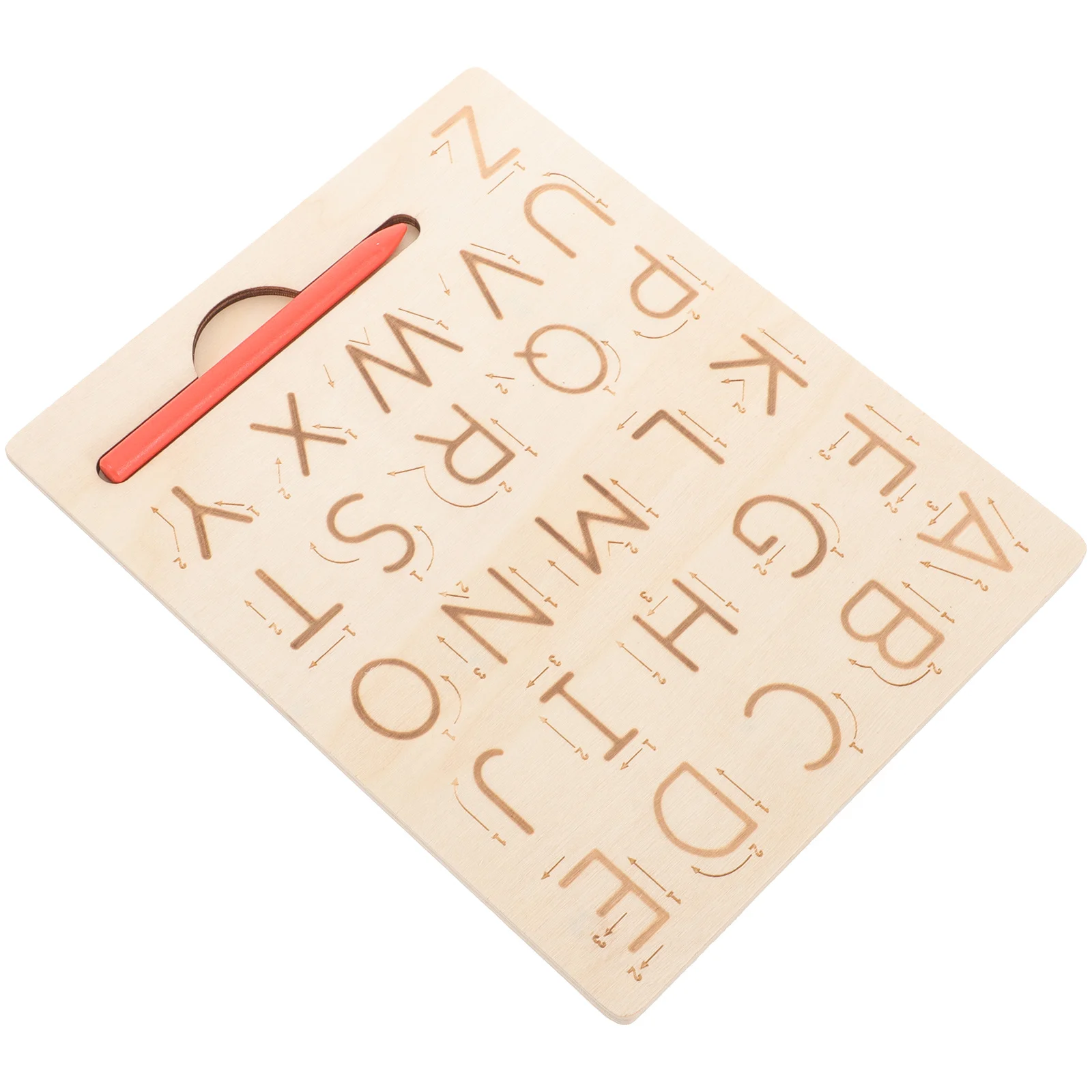 1Set Alfabet Nummer Spelling Board Houten Tracing Praktijkbord Concentratie Geheugen Educatief Leren Speelgoed