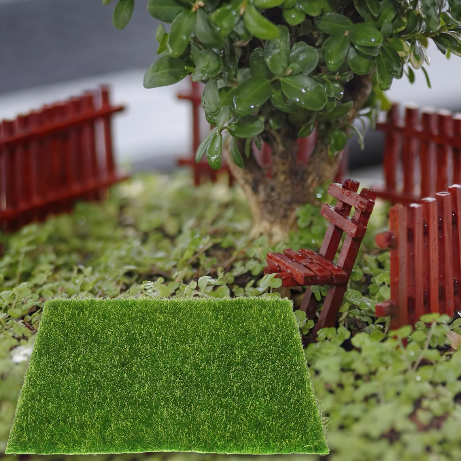 

Simulated Moss Decoration Artificial Grass Outdoor Rug Faux Turf Garden for Crafts Mats