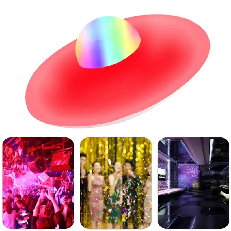 UFO Smart Music Light Bulb LED سمّاعات بلوتوث مع 24 مفتاحًا للتحكم عن بعد ستبليس يعتم لمبة الموسيقى