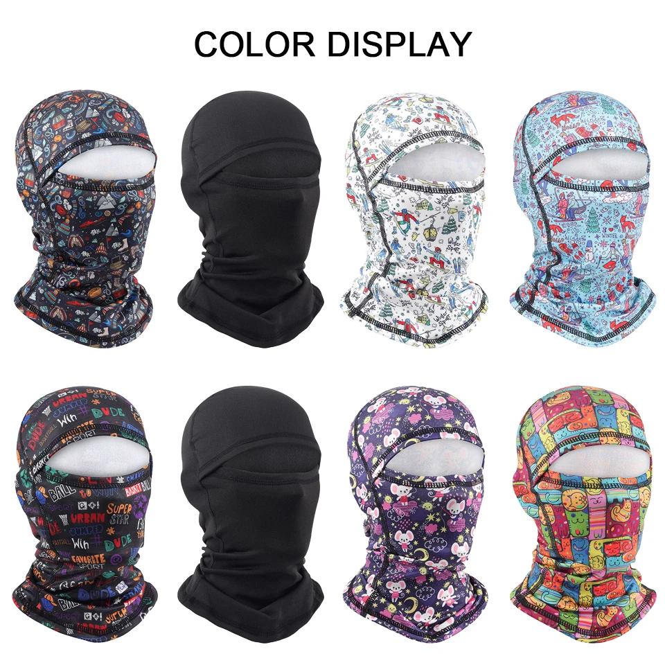 Winter Windproof Warm Balaclava Children Adult Unisex Fleece Face Mask Cold-resistant Cycling Motorcycle Climbing Ski Headcover