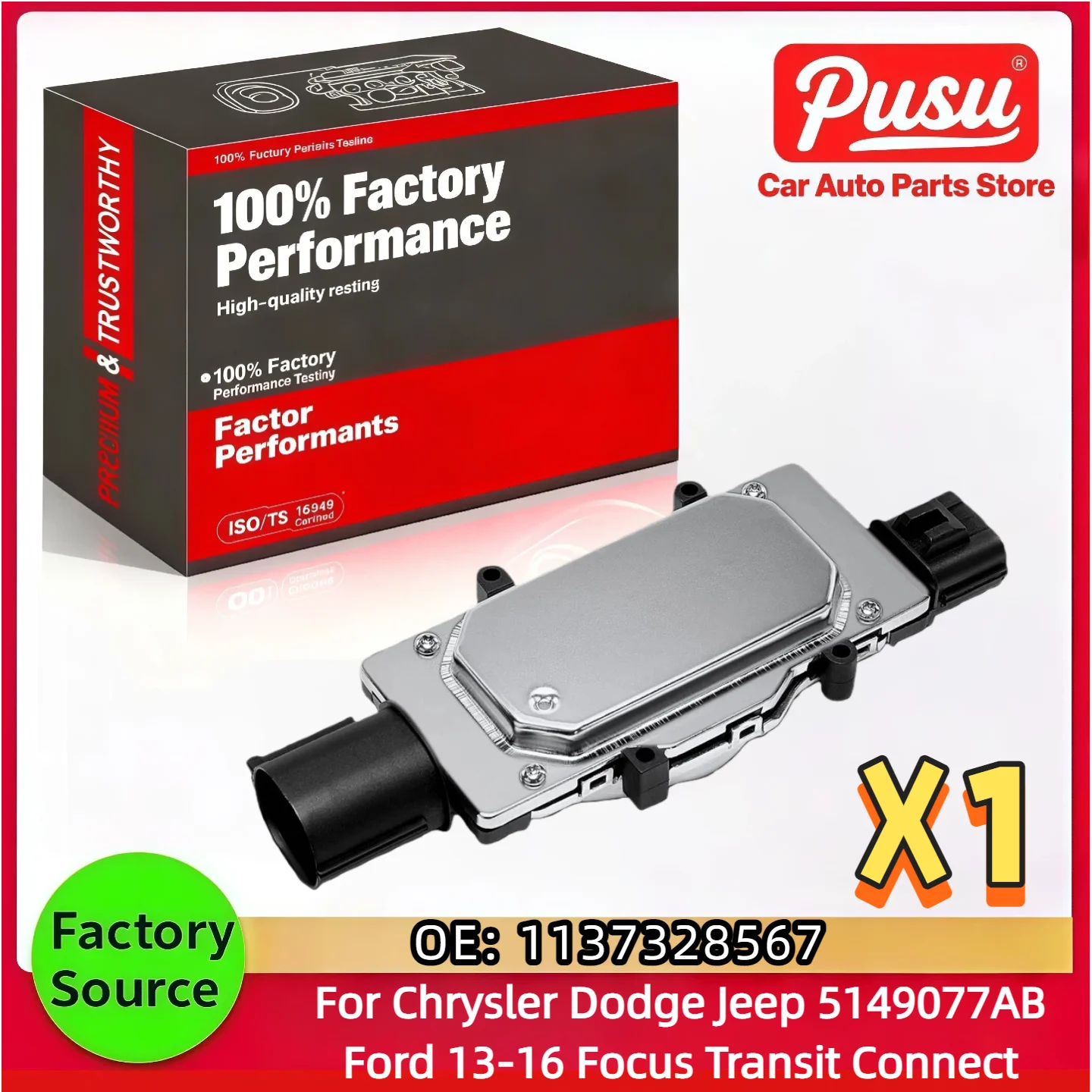 Module de commande de ventilateur de refroidissement, pour Ford Escape Focus Transit Connect 1137328567